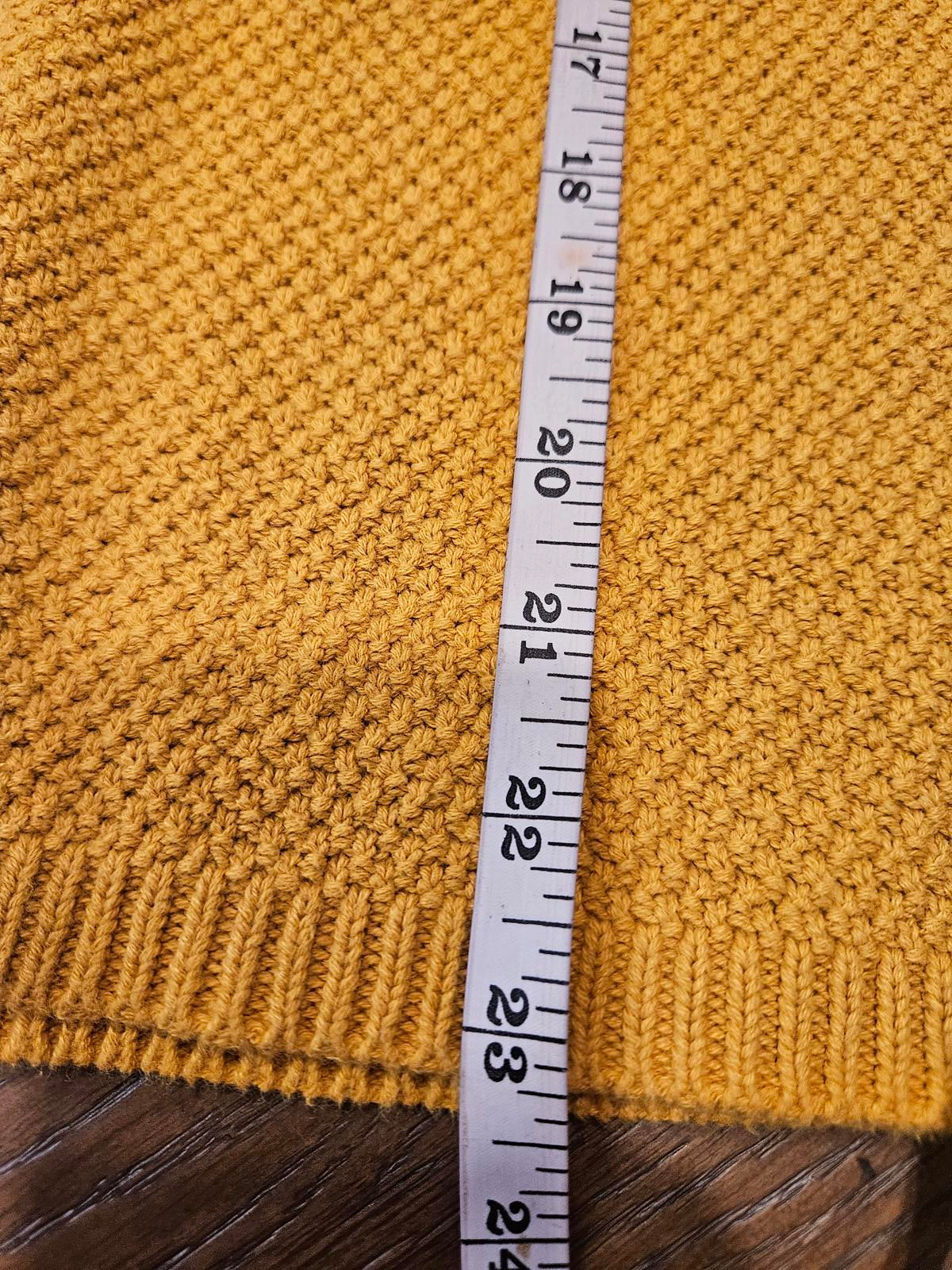 LOFT Yellow Women's Crew Neck Sweater 523