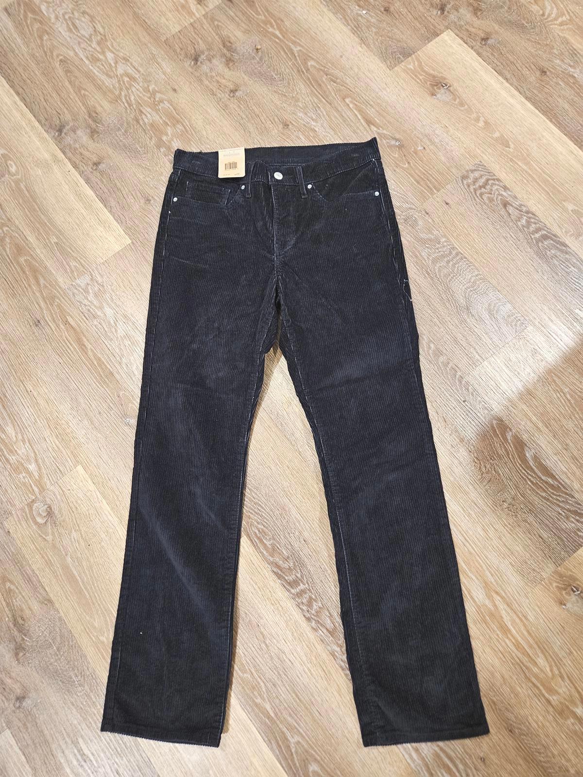 Levi's 314 Shaping Straight Jeans - Black Corduroy - Size 30x30 b63