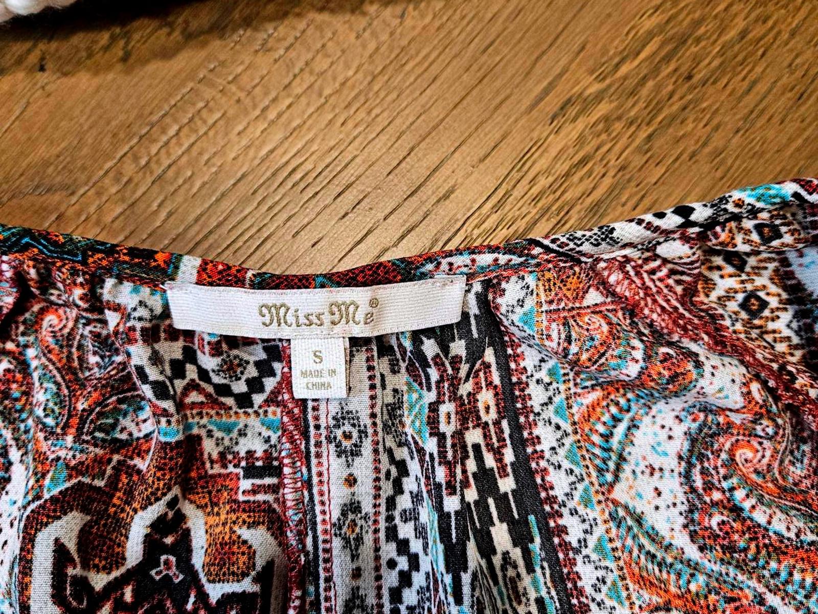 Miss Me Overized Bohemian Patterned Blouse - Vintage Style 1072