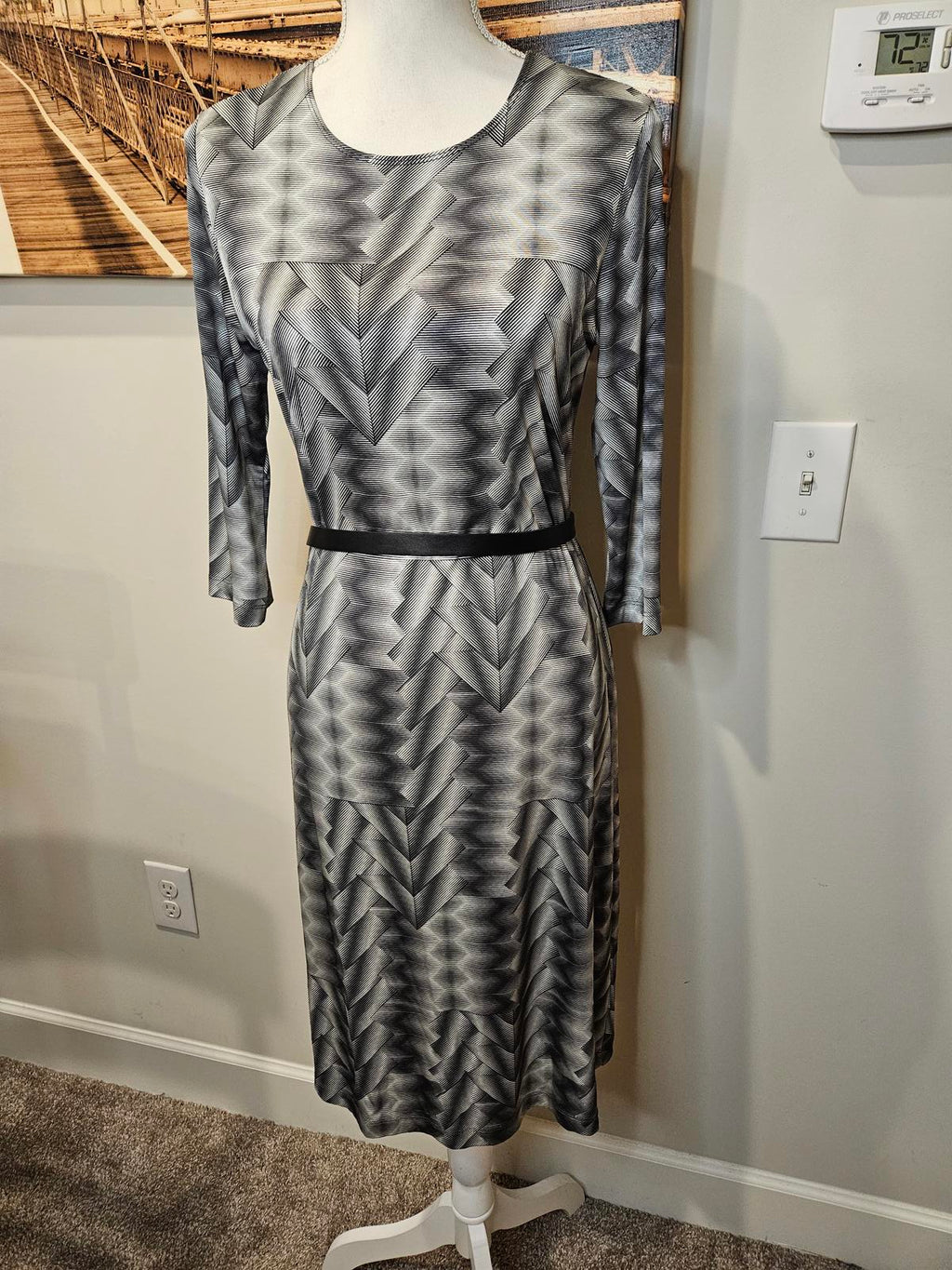 Leggiardo Chevron Dress -Super Soft and Stretchy #H55
