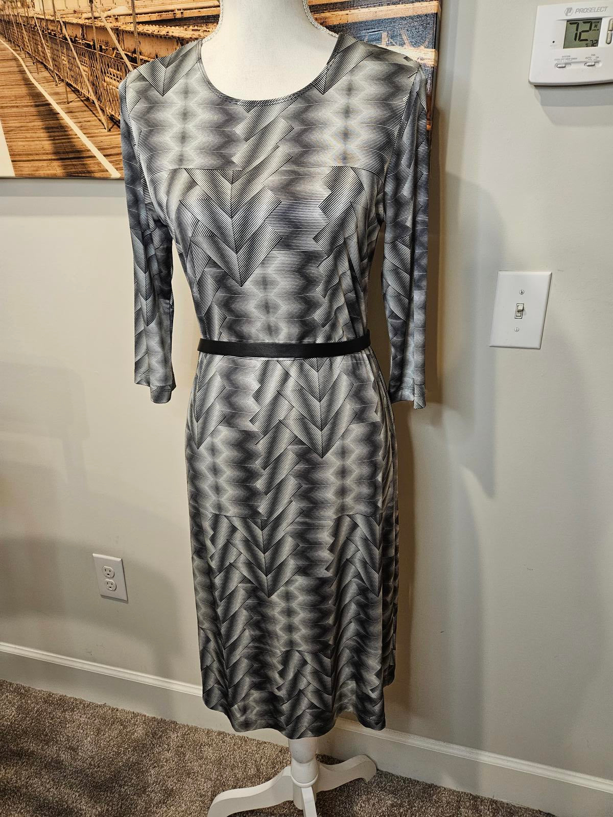 Leggiardo Chevron Dress -Super Soft and Stretchy #H55