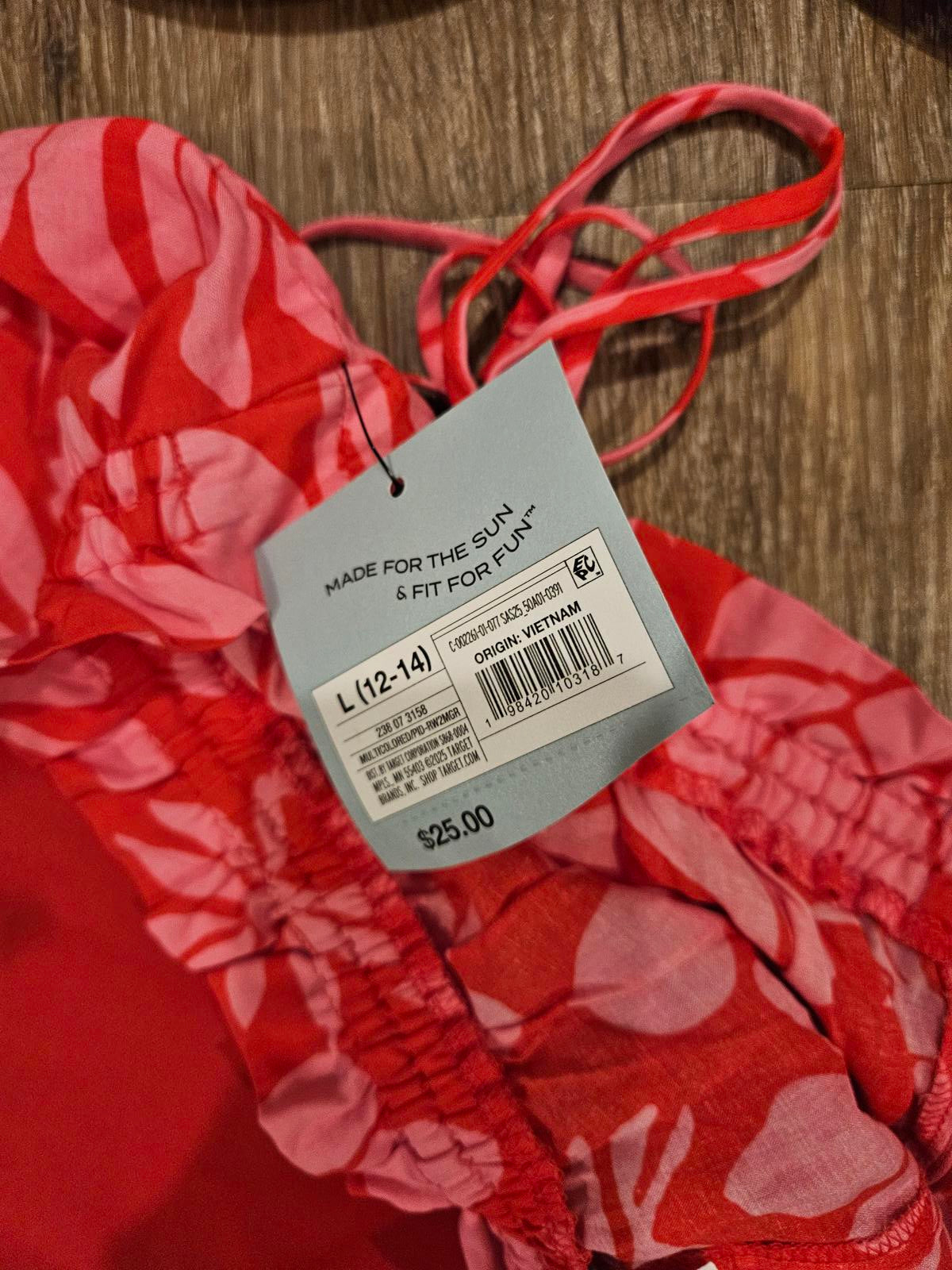 Nwt 3 Piece Shade & Shore Bikini Set with Coverup Pants - Size 38D & XL B31