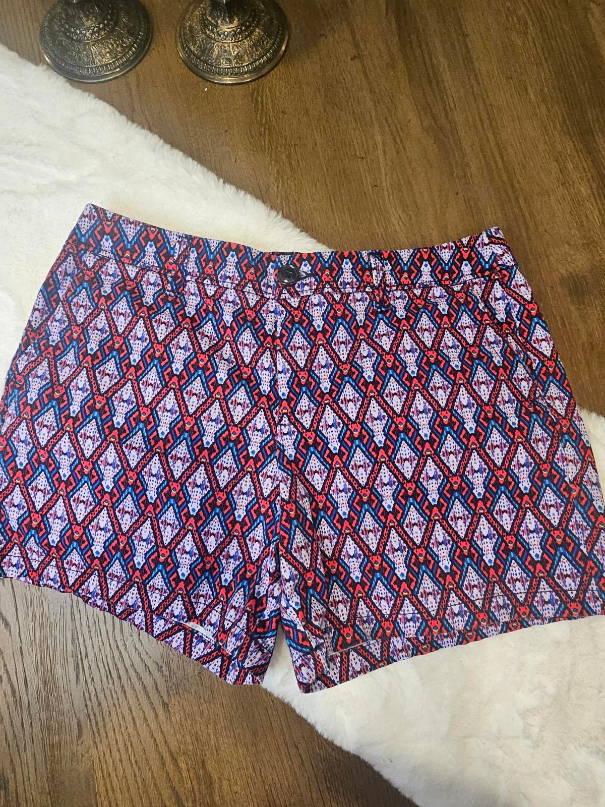 Liz Claiborne Vibrant Geometric Print Shorts #300
