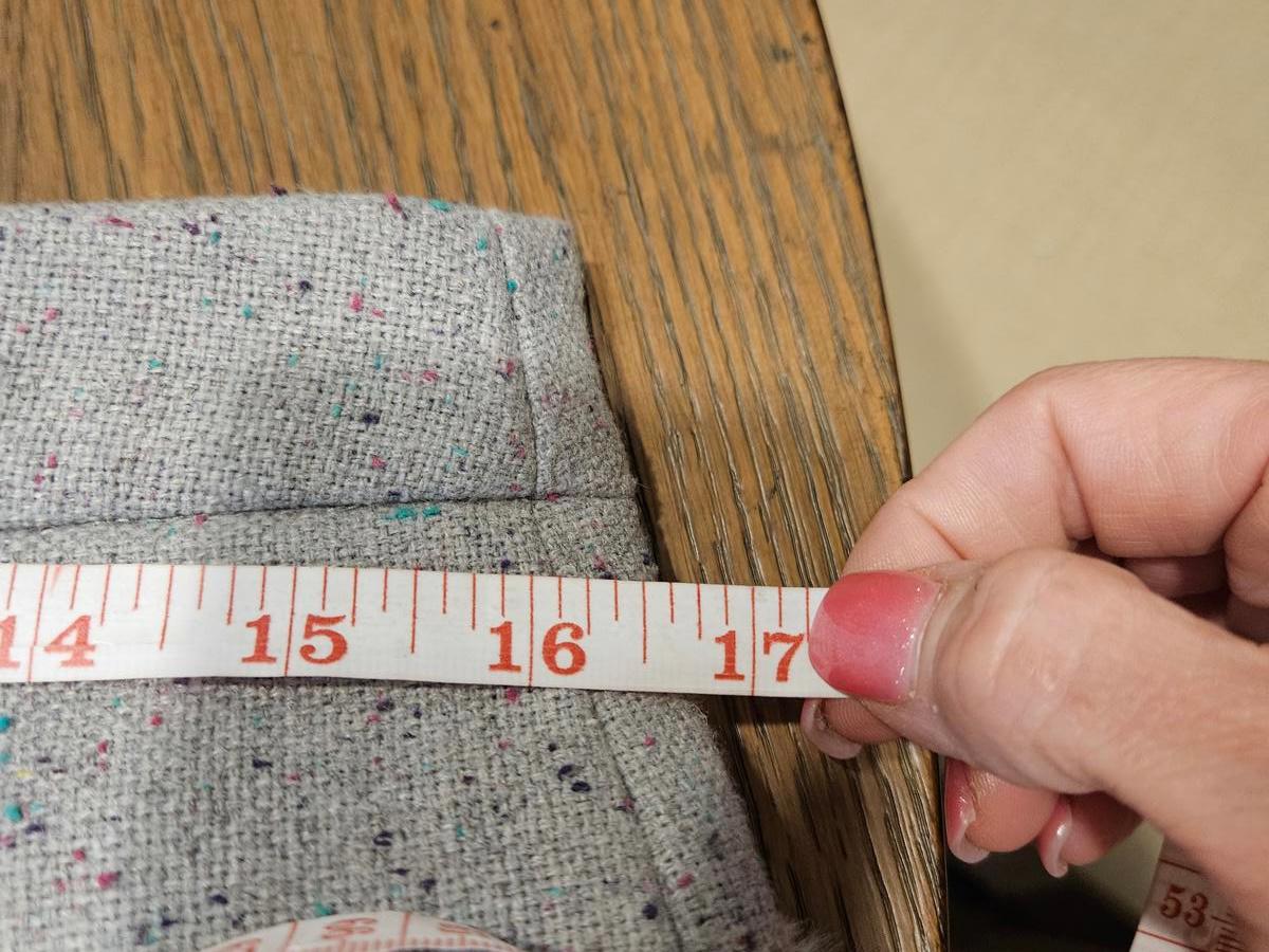 Loft Gray Speckled Skirt with Tie