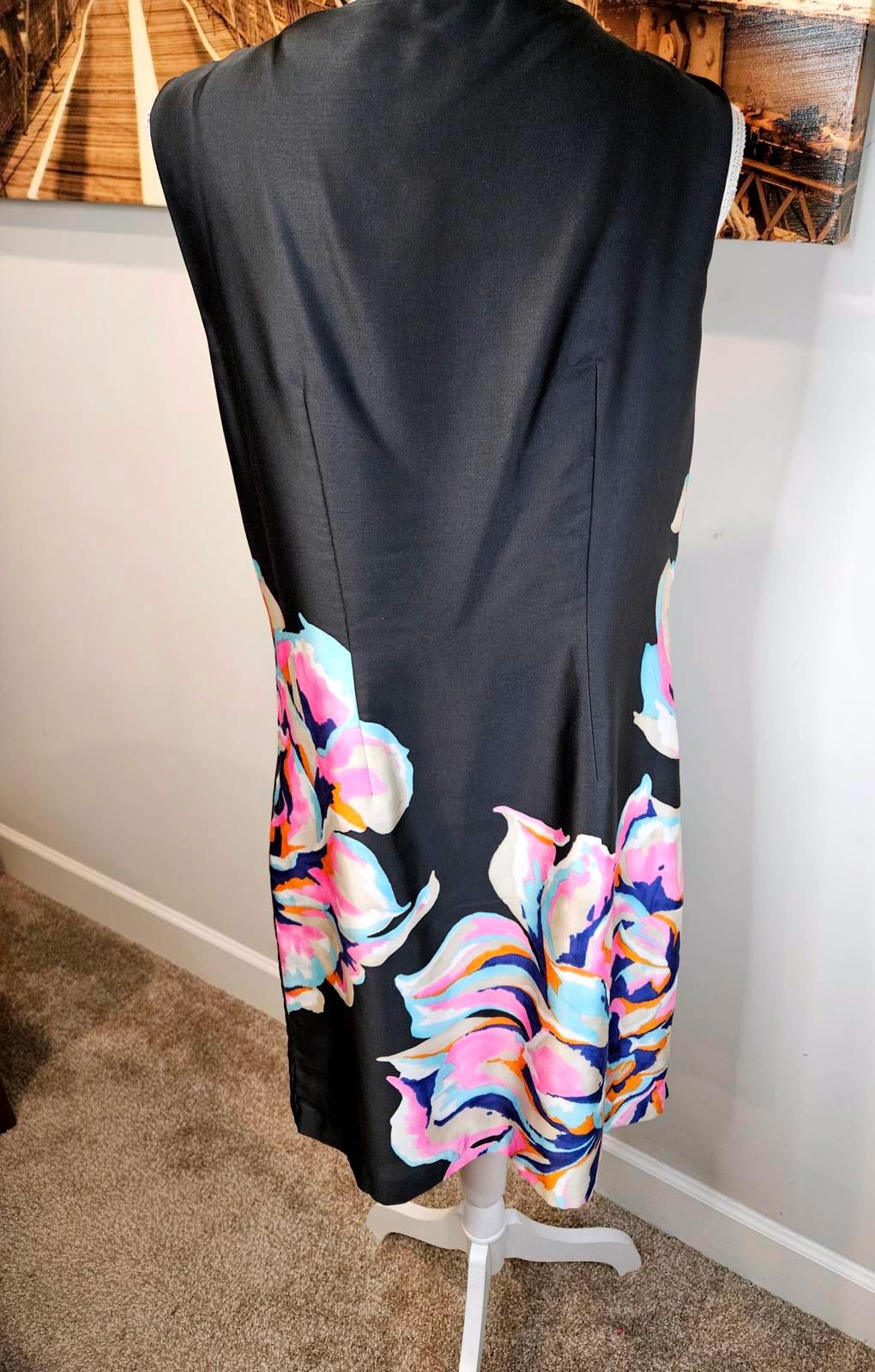 LOFT Women's Floral Print Dress - Elegant Sleeveless Design 1075