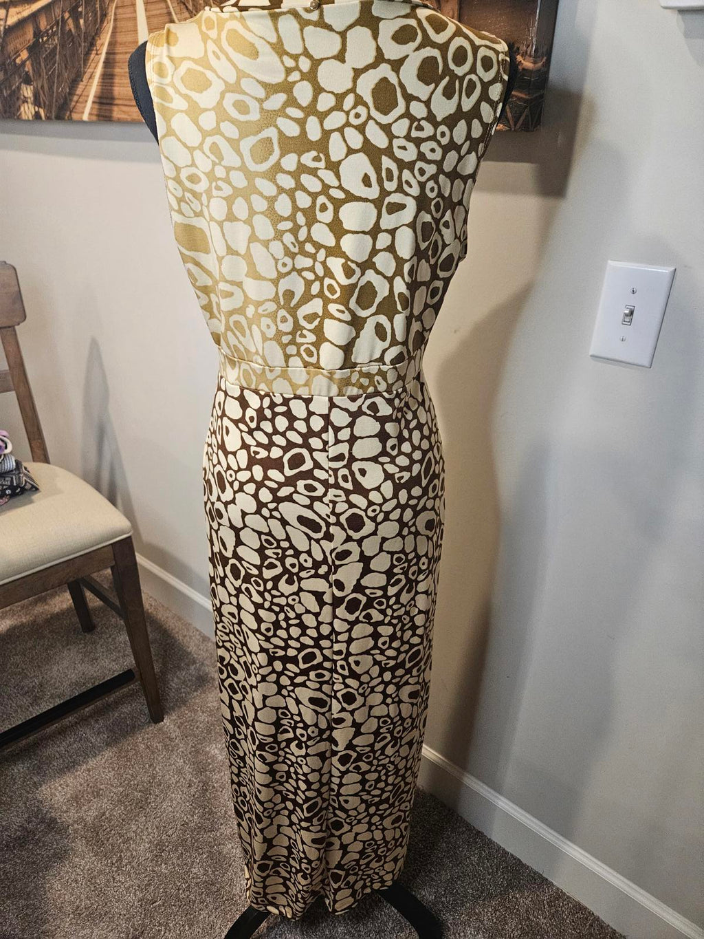 Madmazelle Women's Maxi Dress with Animal Print