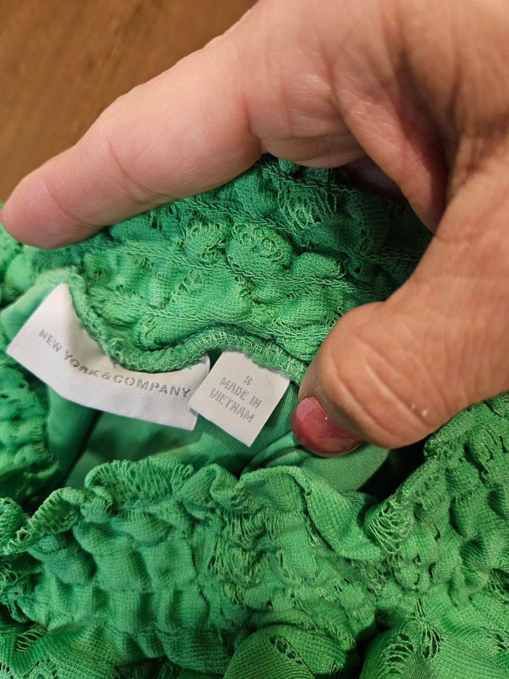 New York & Company Green Lace Dress #223