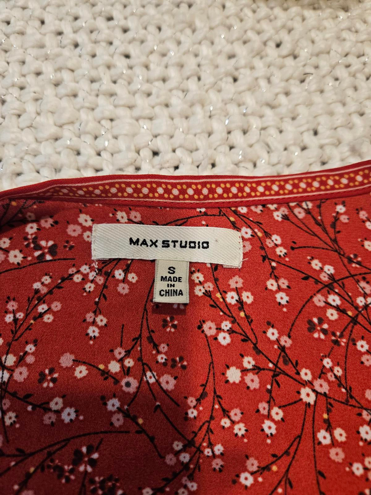 Max Studio Women's Floral Wrap Top - Size S b90