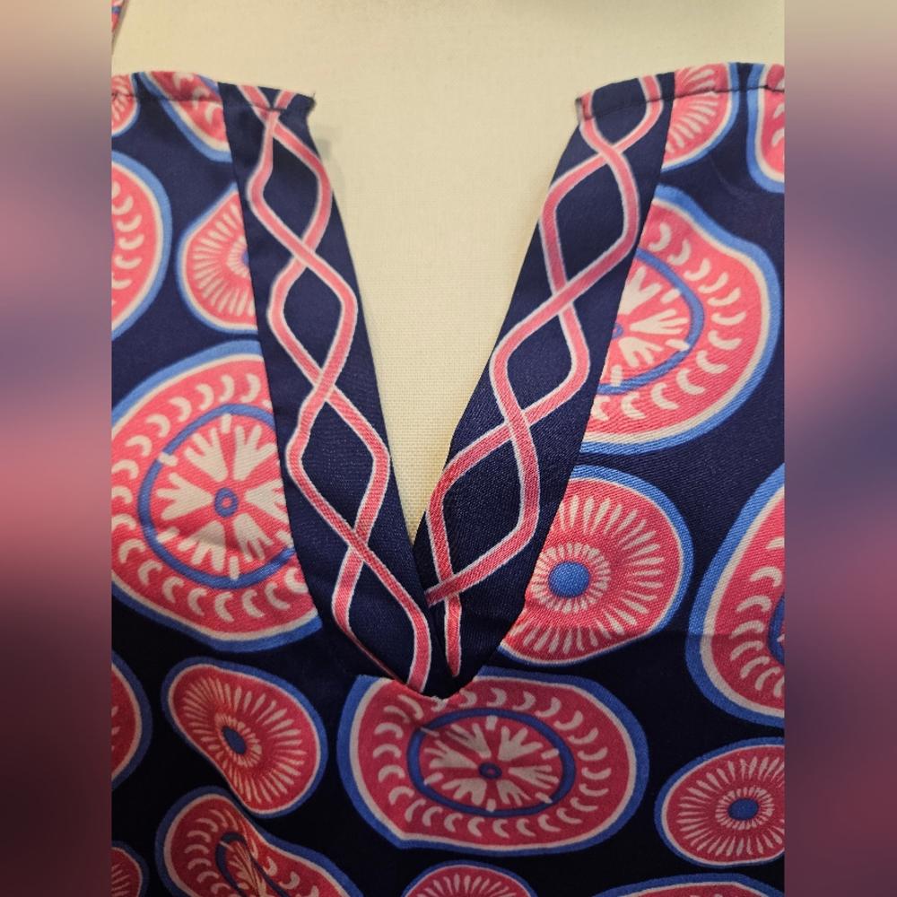 Mud Pie Vibrant Floral Print Summer Tank #173