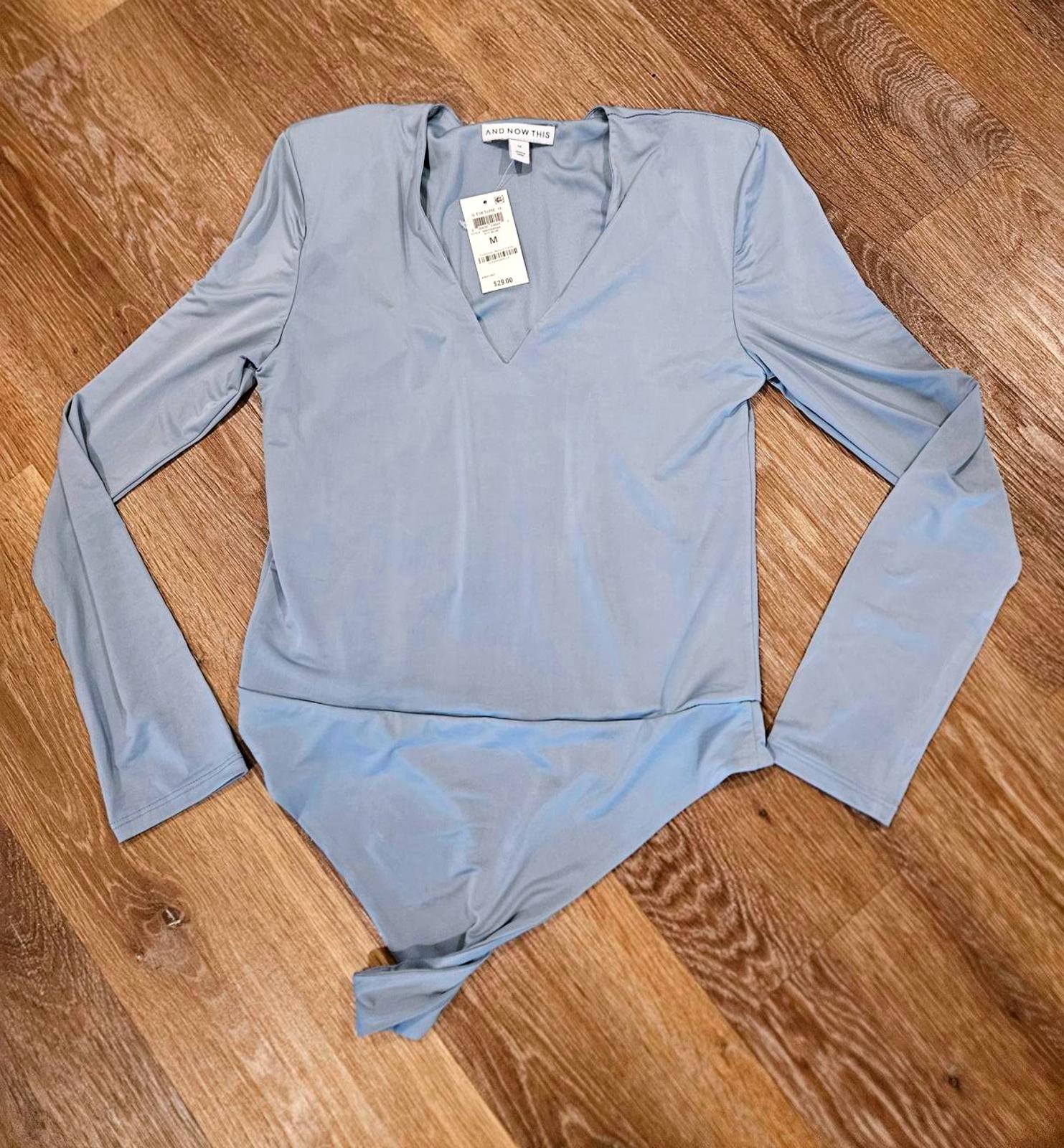 Nwt "And Now This" Long Sleeve Bodysuit in Soft  1264