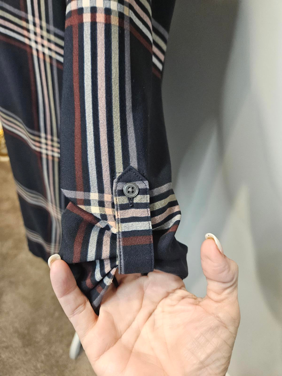 LOFT Stylish Plaid Tunic Dress #16
